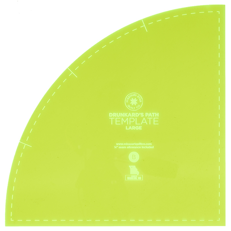 Missouri Star Drunkard's Path Circle Template Set - Large