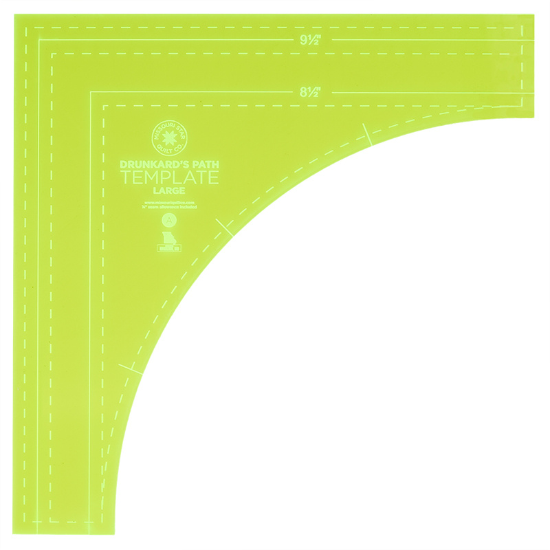Missouri Star Drunkard's Path Circle Template Set - Large
