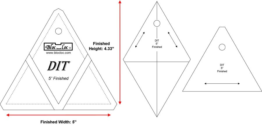 Bloc Loc Diamond in a Triangle 5 x 5
