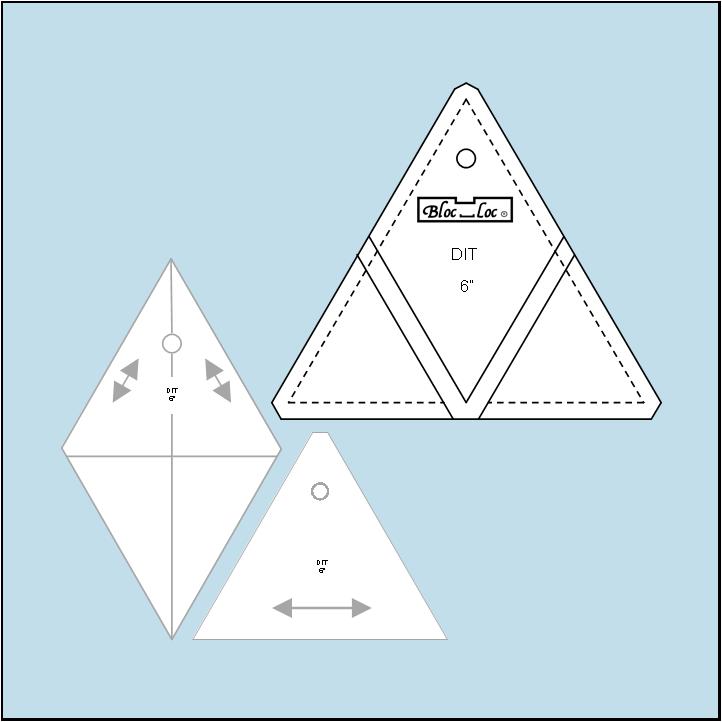 Bloc Loc Diamond in a Triangle 6 x 6