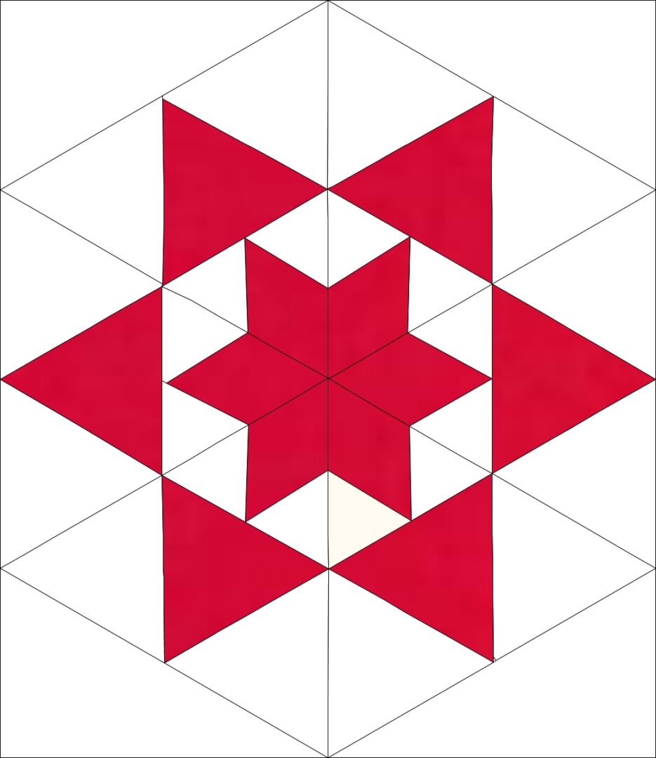 Bloc Loc Diamond in a Triangle 5 x 5