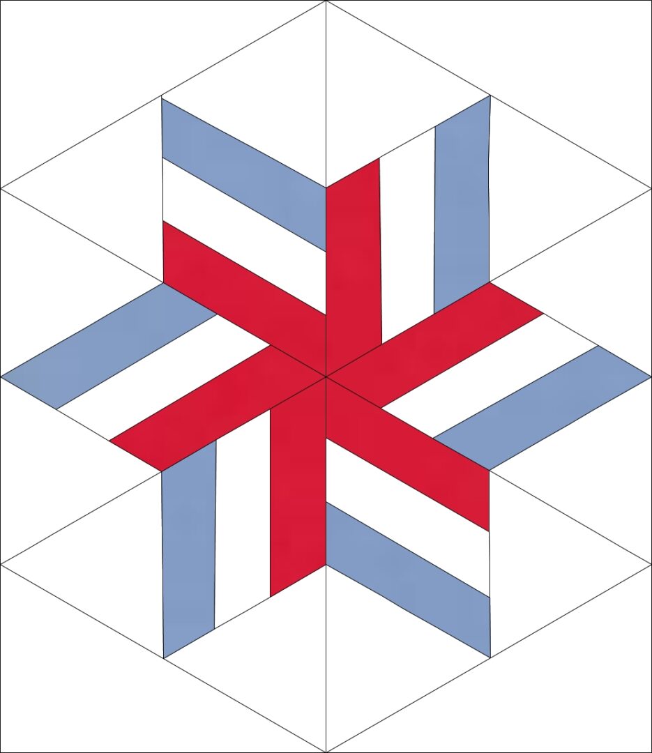 Bloc Loc Diamond in a Triangle 5 x 5