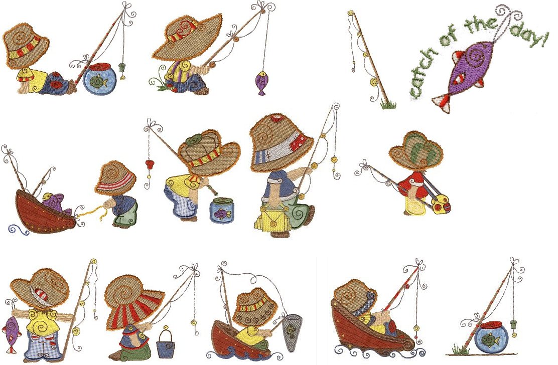 Hatched in Africa - Patchwork Fishing Boys