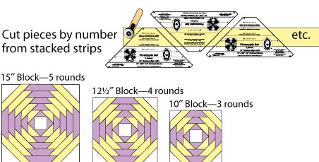 Marti Michell's Pineapple Set 1 1/4"