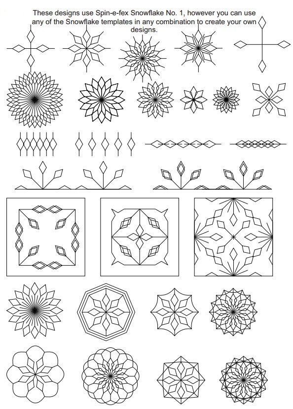 Westalee - Spin-e-fex Snowflake Set 1