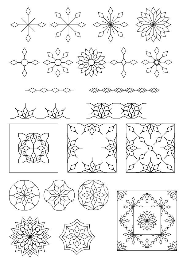 Westalee - Spin-e-fex Snowflake Set 1