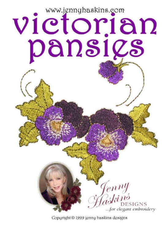 Victorian Pansies by Jenny Haskins