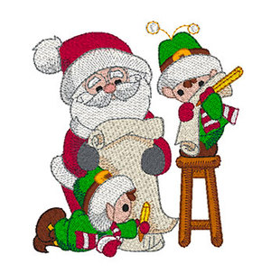 Mylar Santa and His Elves - Purely Gates