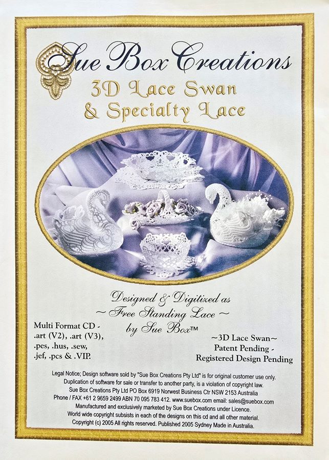 3D Lace Swan and Specialty Lace - Sue Box Creations