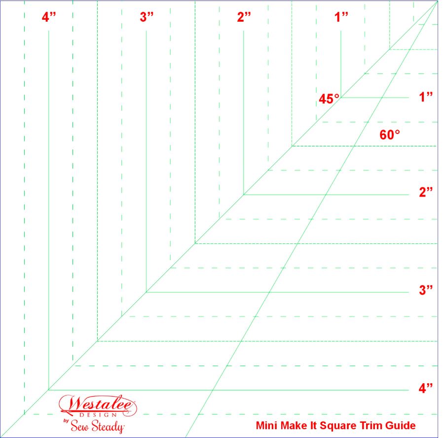 Make It Square Mini Ruler 4.5" by Westalee Design