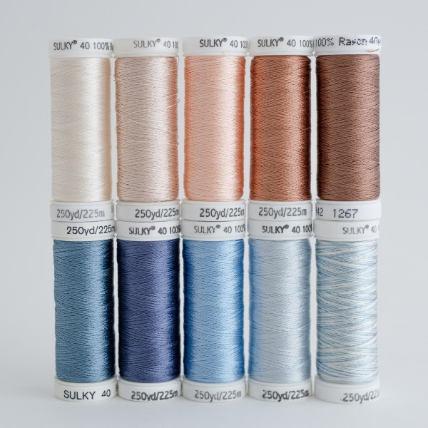 Sulky Colour Kits Rayon 40 Sky & Sand