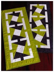 Lime Twist Table Runner - The Sewing Revolution