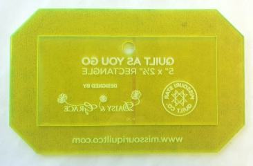 Missouri Star Quilt As You Go 5" x 2 1/2" Rectangle by Daisy & Grace