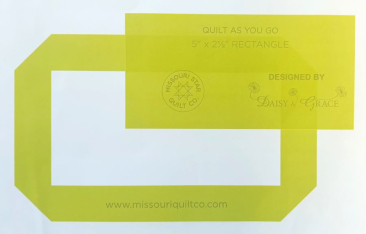 Missouri Star Quilt As You Go 5" x 2 1/2" Rectangle by Daisy & Grace