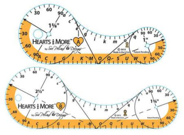 Hearts and More Small Ruler Set