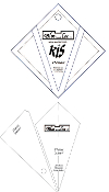 Bloc Loc Kite in a Square Rulers