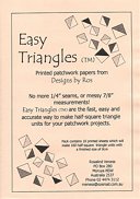 Pre-printed Papers for Triangles etc