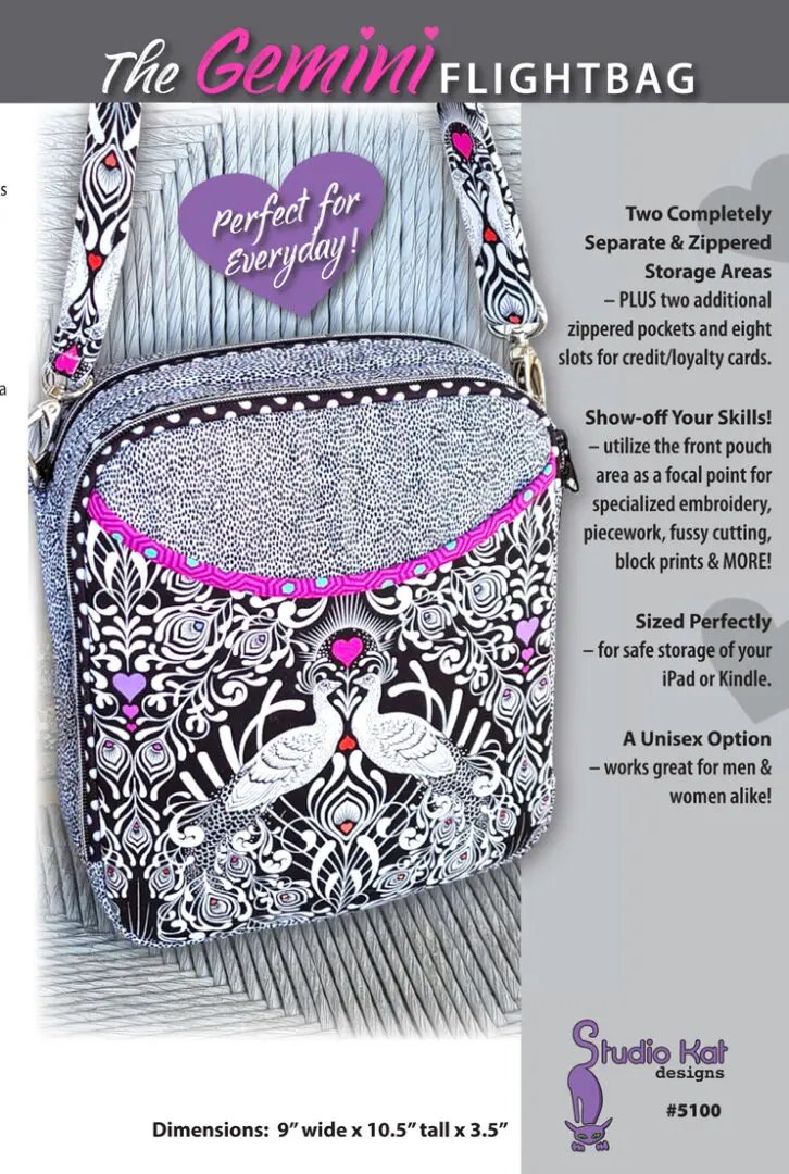 The Gemini FlightBag - StudioKat Designs