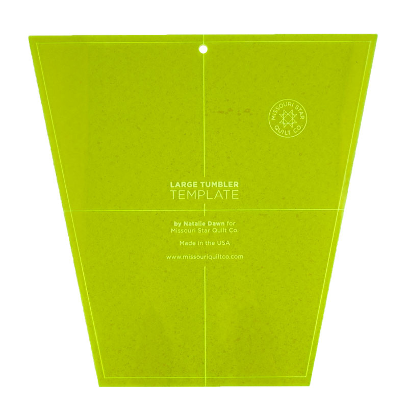 Missouri Star Large Tumbler Template for 10" Squares