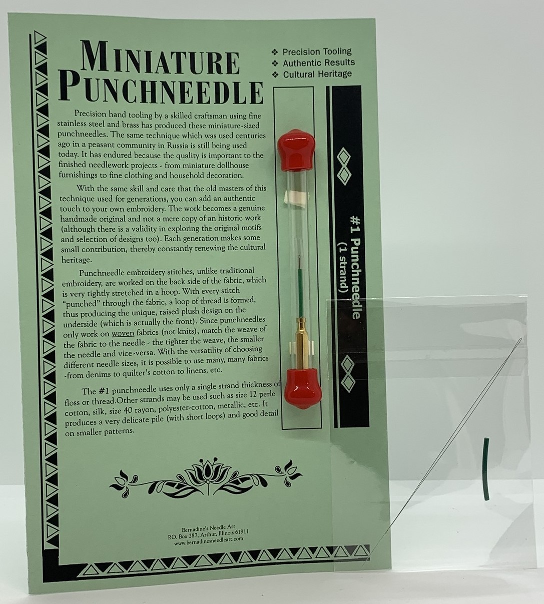 Miniature #1 Punchneedle by Bernadine's Needle Art