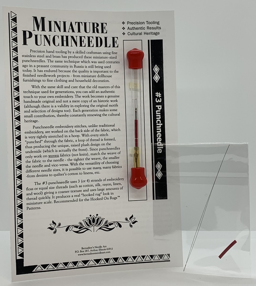 Miniature #3 Punchneedle by Bernadine's Needle Art