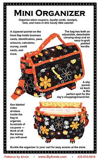 Mini Organizer Pattern - By Annie