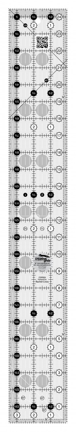 Quilt Ruler 3.5" x 24.5" - Creative Grids