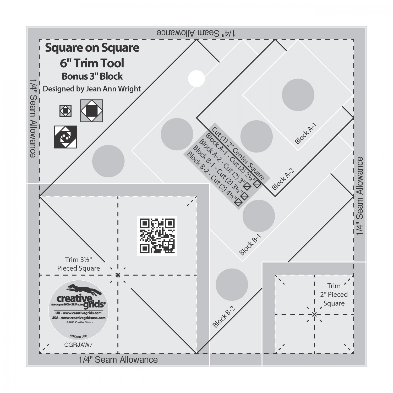 Square on Square 6" Trim Tool - Creative Grids
