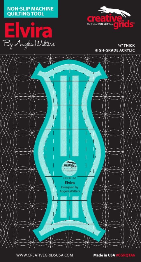Elvira Machine Quilting Tool by Angela Walters - Creative Grids