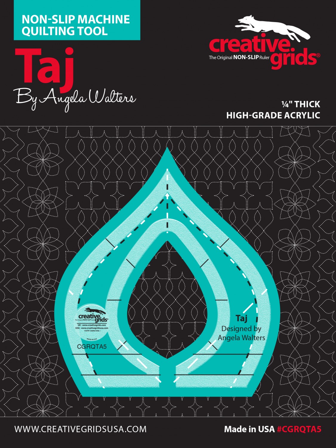 Taj Machine Quilting Tool by Angela Walters - Creative Grids