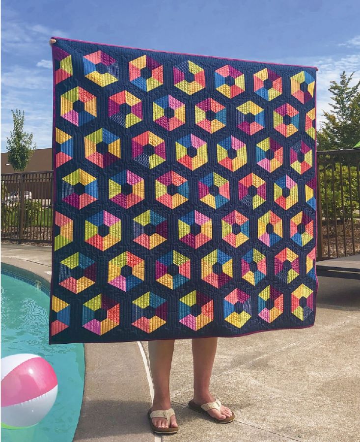 Pool Party Quilt designed by Krista Moser - Cut Loose Press