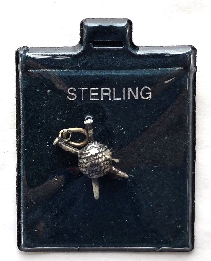 Sterling Silver Knitting Charm