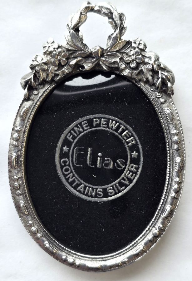 Elias Frame Brooch - Fine Pewter + Silver
