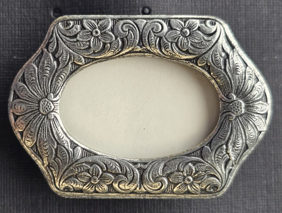 Fine Pewter Brooch Frame