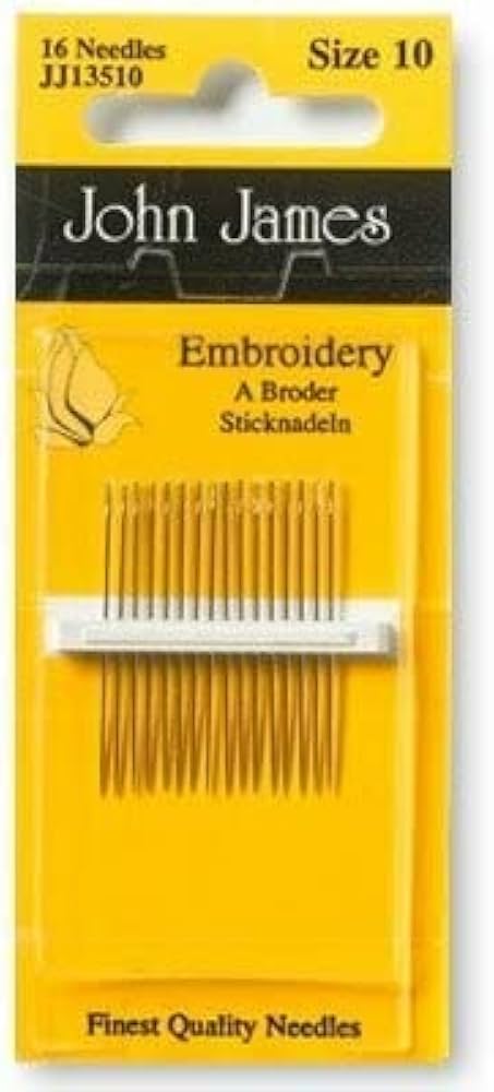 Embroidery Needles Size 10 - John James Needles
