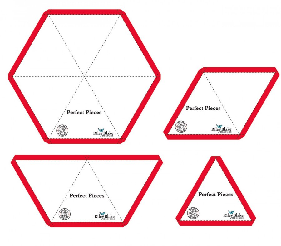 Perfect Pieces Hex Angle Template Set by Jillily Studio