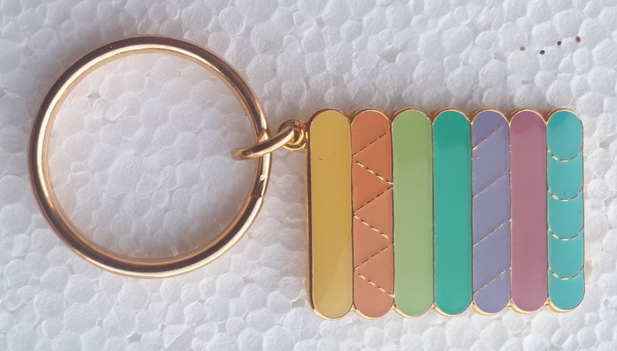 Fabric Bolts Key Ring