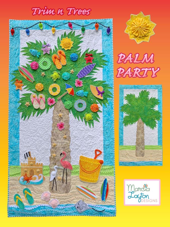 Palm Party Wall Hanging Pattern by Marcia Layton