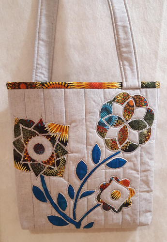 Autumn Blooms Quilted Bag Pattern - Janet Collins Designs