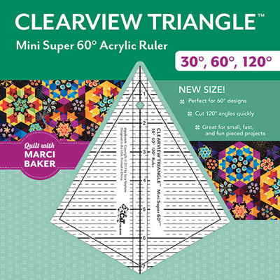Clearview Triangle Mini Super 60° Ruler  