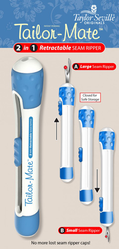Tailor Mate 2 in 1 Retractable Seam Ripper by Taylor Seville