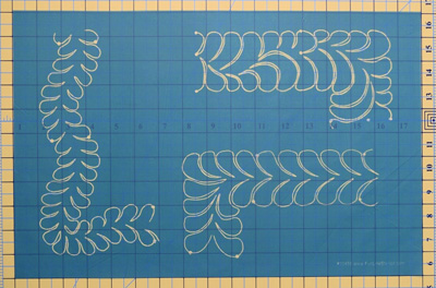 Full Line Stencils - 3-in-1 Feather Border Collection #30459