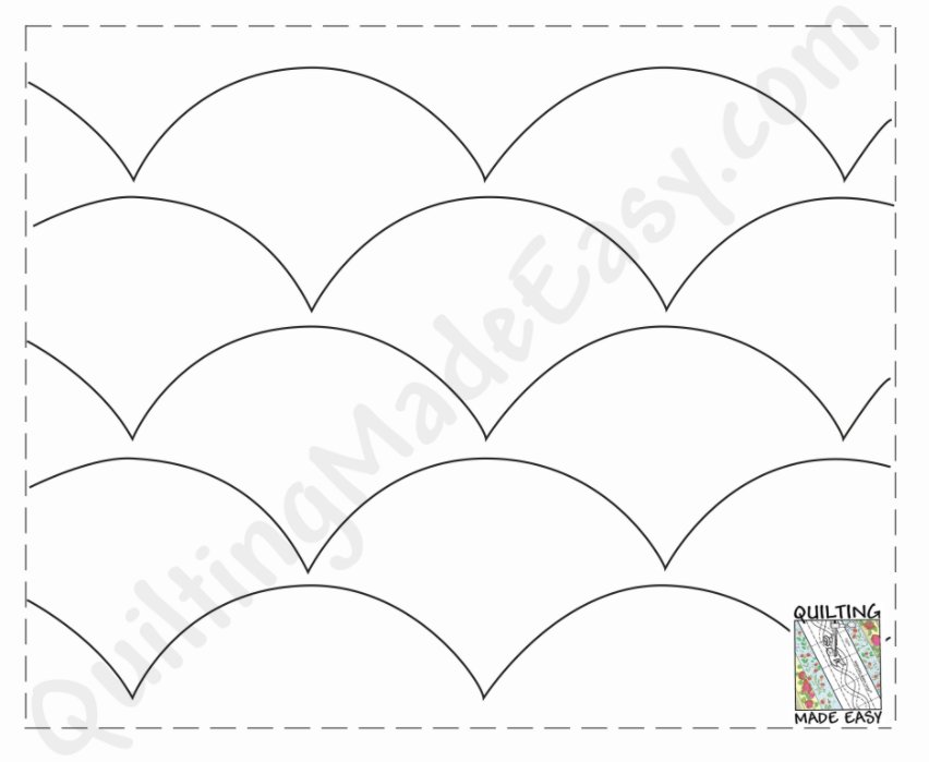 Stipples Made Easy™ - 307 Large Clamshell - Quilting Made Easy™