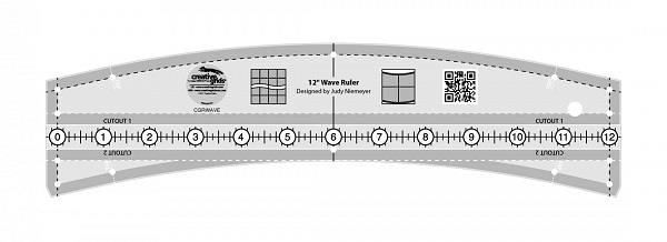 Wave Quilt Ruler 12" - Creative Grids