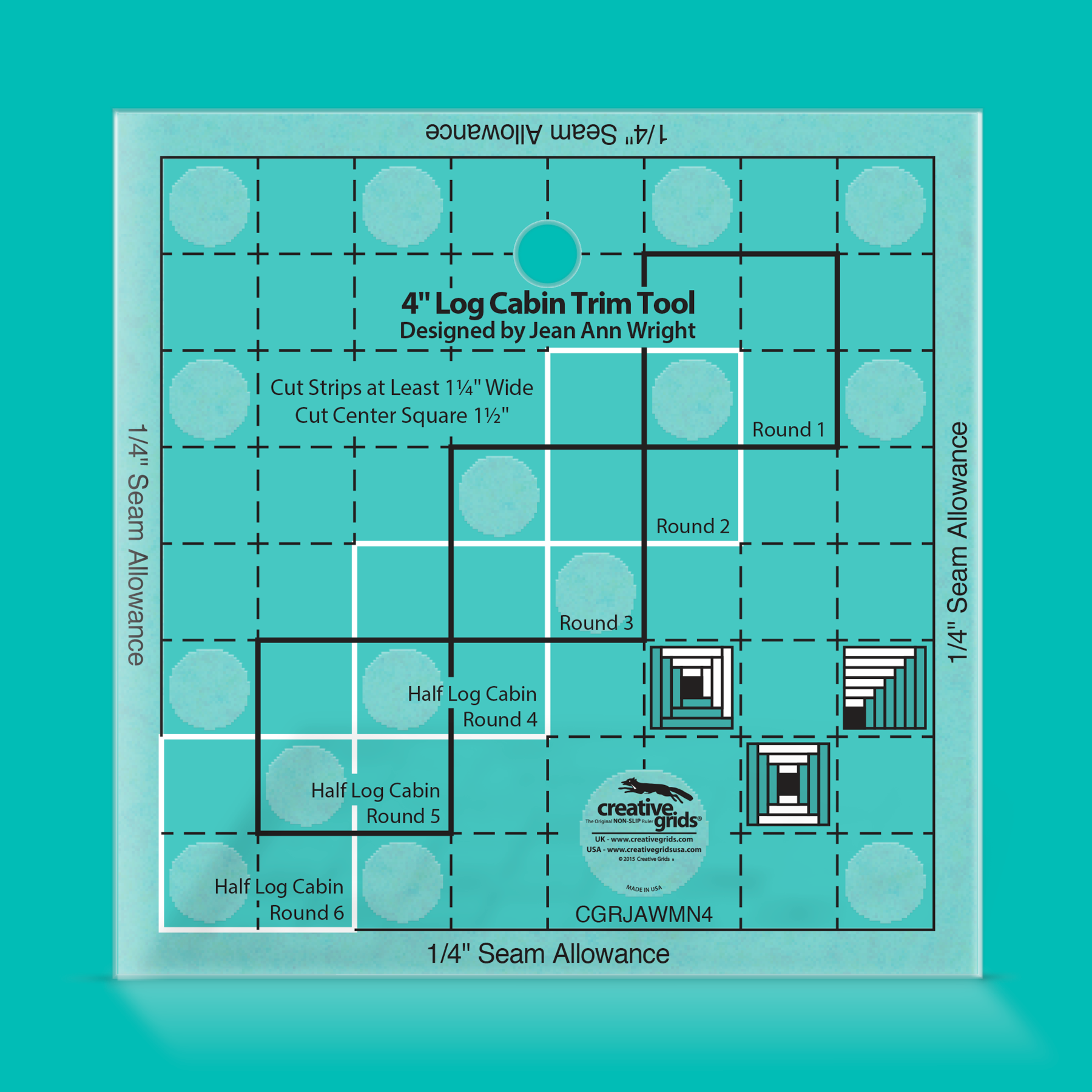 4” Log Cabin Trim Tool - Creative Grids