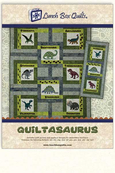 Quiltasaurus Quilt Pattern CD