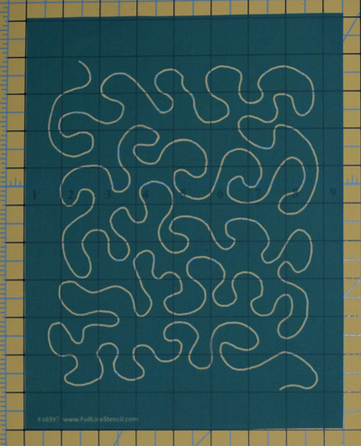 Full Line Stencils - Stipple Meander #30397