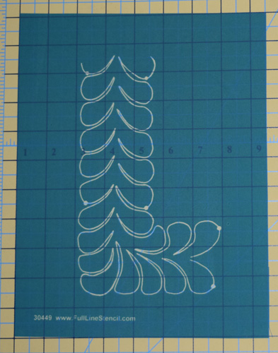 Full Line Stencils - Easy Feather Border #30449