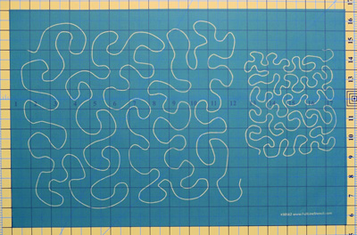 Full Line Stencils  - Stipple Meander #30562