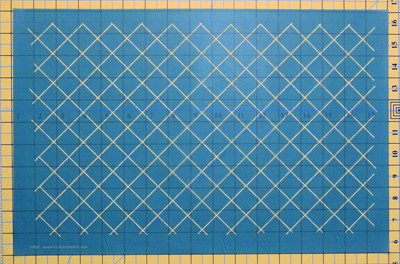 Full Line Stencils - 1" Grid On Point #31002